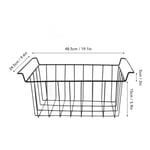 2x Freezer Wire Baskets Kitchen Storage Organizer For Chest and Upright Freezer