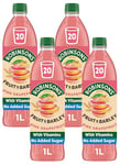 Robinsons Fruit and Barley - Real Fruit Squash, Low Calorie - Pink Grapefruit - 1 Litre, 20 Servings (Pack of 4)