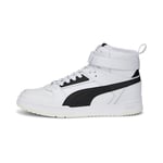 PUMA Unisex Rbd Game Baskets, Puma White Puma Black Puma Team Gold, 42.5 EU