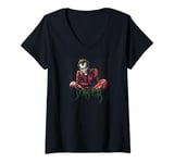 Womens Batman the Joker Straight Jacket V-Neck T-Shirt