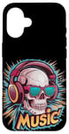 Coque pour iPhone 16 Cool Headphones Music Lover