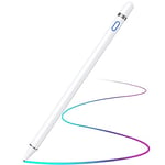 Rechargeable Active Stylus Touch Pen, TECHGEAR High Precision and Sensitivity Capacitive Stylus Compatible with iOS,Android,iPad, iPad Pro,iPhone,Samsung,Lenovo Tablet & Other Touchscreen Devices