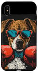 Coque pour iPhone XS Max Événement de combat amusant avec ce costume de chien de boxe amusant