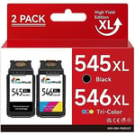 ColoWorld 545 546 XL Ink Cartridges compatible with Canon/Pixma Printers