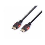 Hdmi Câble - 1,0 Mètre - full hd Black/Red (High Speed w. Ethernet) (HDMI-004-1M) - Reekin