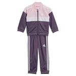 adidas Tiberio Colorblock Shiny Survêtement 3 Bandes pour Enfant Rouge/Blanc/Violet 0-3 Mois Unisexe bébé