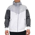 Nike M Nsw He Wr Jkt Hd Sport Jacket - White/Wolf Grey/Dark Grey/(White), 2XL-T