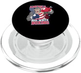 America Red White Boxing Pride - Gorilla Boxing PopSockets PopGrip pour MagSafe