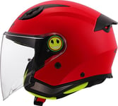 LS2, Casque Moto Jet Enfant Funny II Solid Gloss Red, S