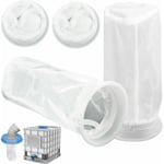 Set med 4 nylon IBC-filter för 1000 liter IBC regnvattentank, nylon IBC-lock lämplig för IBC regnvattentank - MODOU