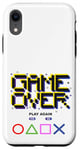 Coque pour iPhone XR Game Over Vintage Retro Jeux Vidéo Gaming