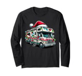 RV Camping Camper Motorhome Vacation Christmas Hat Xmas Long Sleeve T-Shirt