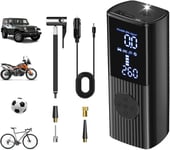 Compresseur À Air Portatif 10800Mah Gonfleur Pneus Voiture Sans Fils Batterie Externe,160Psi Lcd Portable Pompe A Velo Electrique Pour Voiture,Velo,Moto,Balle