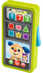 Fisher-Price Mon Smartphone 2 en 1, jouet d’apprentissage de la naissance aux premiers pas, téléphone avec lumières et musique, Jouet Enfant, Dès 9 mois, Version: UK-Anglais , HNM84