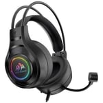 Coolsound G7 Casque Gaming avec Micro Flexible - Compatible avec PC, Mac, PS5, PS4, Xbox 360, Nintendo Switch - Illuminac