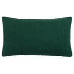 furn. Malham Shearling Fleece Rectangular Feather Filled Cushion - Emerald - One Size