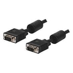 Cable avec fiche vga male et fiche vga male 14 broches, cablage rvb, noir en 10,