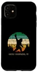 iPhone 11 Green Mountains VT USA Sasquatch Peace Sign Bigfoot Design Case