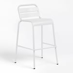 Tabouret d'extérieur haut empilable (76 cm) Janti Sklum Blanc - Blanc