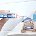 Unibond Grout Reviver Pen, White Grout Pen for Bathroom Grout Joints, Tile Grout