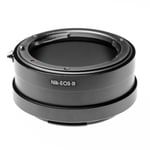 vhbw Bague compatible avec Canon EOS R, RP pour la fixation d'objectifs Nikkor AIs à appareils photos avec baïonette RF par exemple Canon EOS R, RP