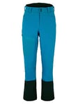 Ziener Narak Pantalon Softshell Hybride | Ski de randonnée Coupe-Vent, élastique, Fonctionnel Homme, Bleu Acier, 52