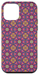 iPhone 12 mini Purple Retro Pattern Case