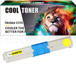 Yellow Toner 44469704 Compatible for OKI C310DN C330DN C511DN C530DN C531DN