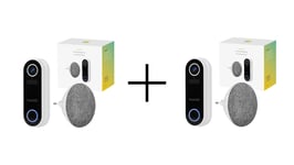 Hombli - Smart Doorbell 2 Promo Pack (Doorbell 2 + Chime 2) White - BUNDLE with 2x