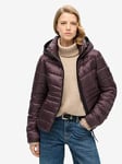 Superdry Fuji Quilt Padded Jacket - Purple, Purple, Size 8, Women