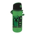 KIDS LICENSING Minecraft Gourde en aluminium avec fermeture à clic [600 ml]