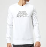 Star Wars The Rise Of Skywalker Trooper Filled Logo Sweatshirt - White - L - White