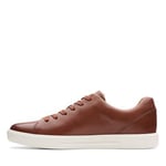 Clarks Men's Un Costa Lace Sneaker, Brown Tan Leather, 6.5 UK