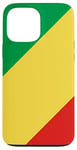 Coque pour iPhone 13 Pro Max Drapeau de la République du Congo Proud Patriot Souvenir Fan