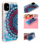 iPhone 11 - Mönstrat gummiskal med glitter Mandala Flower