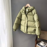 WEIYYY 2020 Veste d'hiver Courte Mode Nouvelles Femmes Doudoune Conception Simple Manteaux à Capuche Chaud épaissir Court décontracté vers Le Bas a, Vert, L