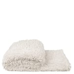 Zoeppritz Couverture en Fausse Fourrure Moelleuse et volumineuse à Poils Longs 140 x 190 cm Blanc 000