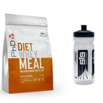 PhD Diet Whey Protein Powder MRP 770g Salted Caramel + 600ml Water Bottle