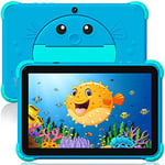 Ascrecem Tablette pour Enfant 10 Pouces Android Tablette Enfants avec WiFi IPS Display,Double Caméra,2Go+32Go ROM,Quad Core,ContrôLe Parental,Tablette Tactile Educative avec Youtube Google Play (Bleu)