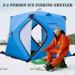 BLUE Portable Ice Fishing Shelter Easy Set-up Winter Fishing Tent Ice Fish BGS