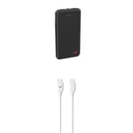 Wonder Full Power - Batterie Externe 10 000 mAh + Cable USB-C vers USB-C - Power Bank - 1 Port USB-A & 1 Port USB-C - Power Delivery 20W - Compatible avec iPhone, Samsung, Huawei, Xiaomi et Autres