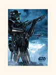 Pyramid International Star Wars Rogue One (Death Trooper Rain) 30 x 40cm Mounted Print