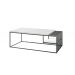 Table basse industrielle laqué blanc mat Spencer Blanc JUBA : table