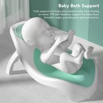 (Green 3KG Beginners)Foldable Soft TPE Baby Bath Support PP Material Ergonomic