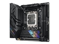 Asus Rog Strix B760-I Gaming Wifi - Moderkort - Mini Itx - Lga1700-Uttag - B760 Chipuppsättning - Usb 3.2 Gen 1, Usb-C 3.2 Gen 1, Usb-C 3.2 Gen 2X2, Usb-C 3.2 Gen2 - 2.5 Gigabit Lan, Wi-Fi 6E, Bluetooth - Inbyggda Grafiken (Cpu Krävs) - Hd-Ljud (8 K