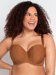 Curvy Kate Curvy Kate Luxe Multiway Strapless Moulded Bra - Caramel, Light Brown, Size 32J, Women