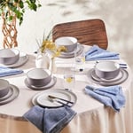 Riley  18 - Piece  Ceramic  Dinner  Set  for  6  People ,  6  X  Dinner  Plates