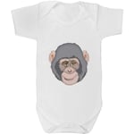 Azeeda 18-24 Month 'Chimp Face' Baby Grow / Bodysuit (GR00051486)