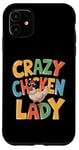 Coque pour iPhone 11 Crazy Chicken Lady Farm Œufs frais Coq Agriculteur de volaille