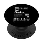 Evil Genius Personality Nutrition Facts Sarcastic PopSockets Swappable PopGrip